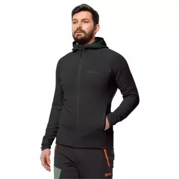 Флис Jack Wolfskin Baiselberg full zip, черный