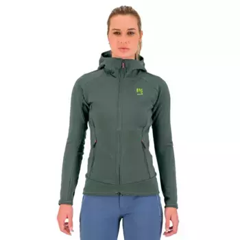 Флис Karpos Mezzodi hoodie, зеленый
