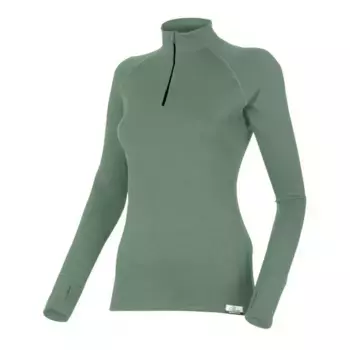 Флис Lasting LAURA 6669 half zip, зеленый