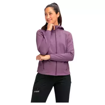 Флис Maier Sports Tesila Hood W full zip, фиолетовый