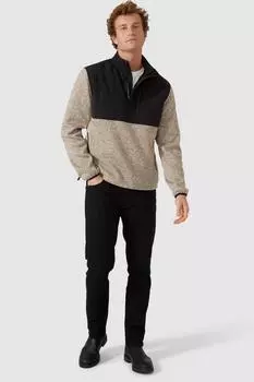 Флис Mantaray с сотовой структурой и воротником-молнией Debenhams, бежевый