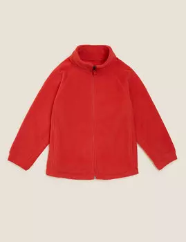 Флис на молнии унисекс (2–16 лет) Marks & Spencer, красный