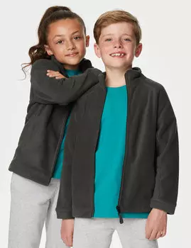 Флис на молнии унисекс (2–16 лет) Marks & Spencer, темно-серый