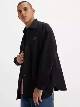 Флис на пуговицах levi's Skateboarding, черный