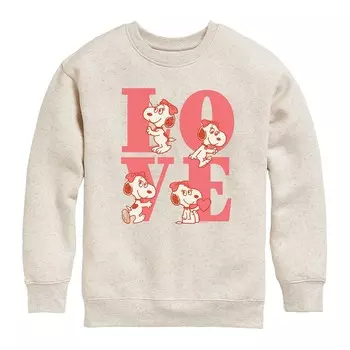 Флис Peanuts Belle Love для девочек 7–16 лет Licensed Character, цвет Natural
