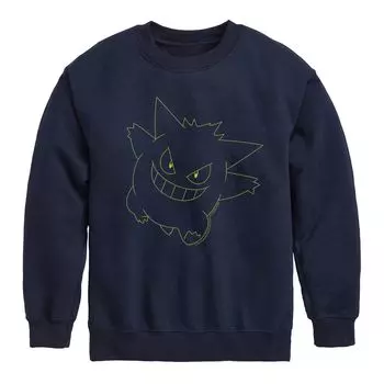 Флис Pokemon Gengar для мальчиков 8–20 лет Licensed Character, синий