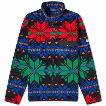 Флис Polo Ralph Lauren Ski Geo Half Zip, цвет Polo Black Holiday Ski Geo