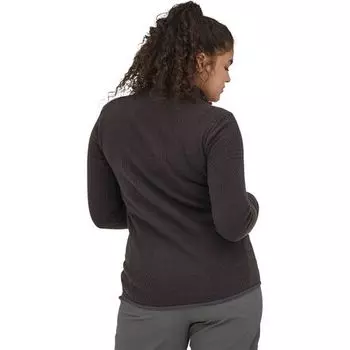 Флис R1 Air с воротником-молнией — женский Patagonia, черный