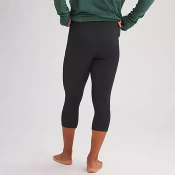 Флис с гибридной сеткой, низ 3/4 мужские Backcountry, черный