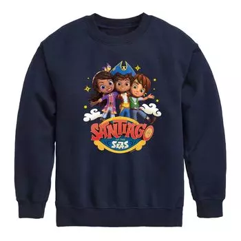 Флис с логотипом Santiago Of The Seas для мальчиков 8–20 лет Licensed Character, синий