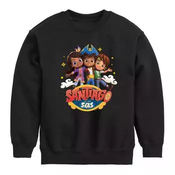 Флис с логотипом Santiago Of The Seas для мальчиков 8–20 лет Licensed Character, черный