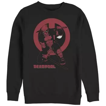 Флис с рисунком Big & Tall Marvel Deadpool Samurai Swords, черный