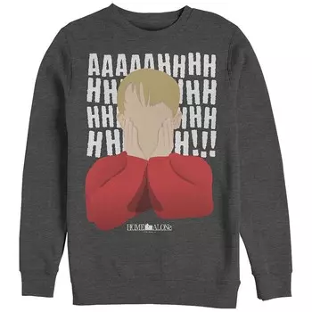 Флис с рисунком «Крик Кевина» Big & Tall Home Alone Licensed Character, цвет Charcoal Heather