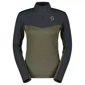 Флис Scott Defined Light half zip, черный/зеленый