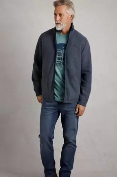 Флис Shires Eco с застежкой молнией Weird Fish, синий