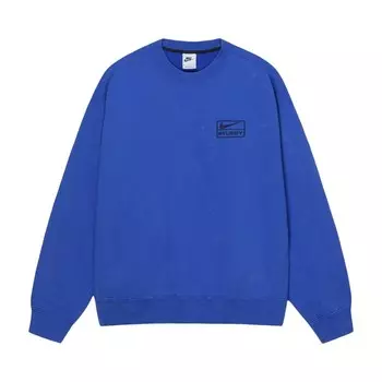 Флис Stussy x Nike Fleece Crew, синий