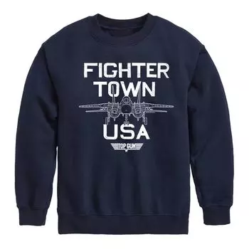 Флис Top Gun Fighter Town для мальчиков 8–20 лет Licensed Character, синий
