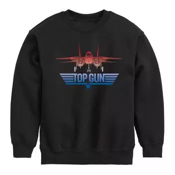 Флис Top Gun Jet с логотипом для мальчиков 8–20 лет Licensed Character, черный