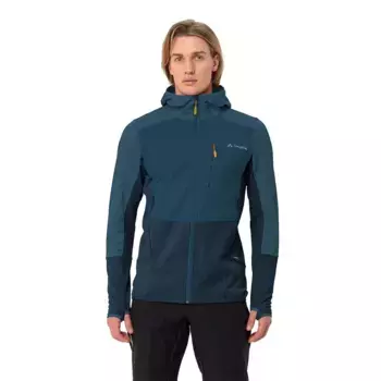 Флис VAUDE Monviso Grid hoodie, синий