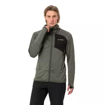 Флис VAUDE Monviso II hoodie, зеленый