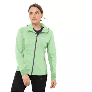 Флис женский Jack Wolfskin Hydro Grid, зеленый