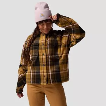Флисовая фланелевая куртка с подкладкой Backcountry, цвет bistre plaid