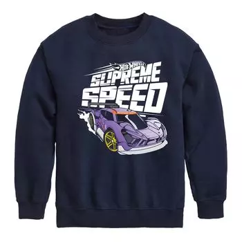 Флисовая футболка Hot Wheels Supreme Speed Crew для мальчиков 8–20 лет Licensed Character, синий