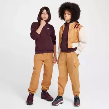 Флисовая худи Nike All Kids Fit Sportswear Club, цвет Burgundy Crush