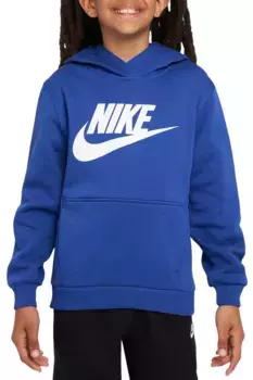 Флисовая худи Nike All Kids Fit Sportswear Club, цвет Game Royal/White