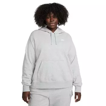 Флисовая худи Nike Sportswear Club больших размеров, цвет Gray Heather