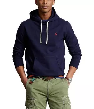 Флисовая худи с длинными рукавами Polo Ralph Lauren RL, синий