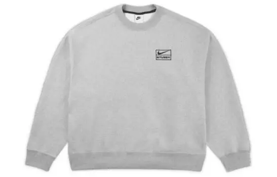 Флисовая кофта X Stussy Crew Nike, серый