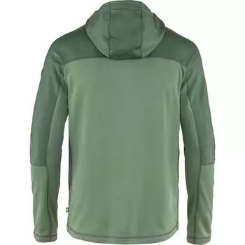 Флисовая куртка Abisko Trail с капюшоном мужская Fjallraven, цвет Patina Green