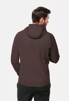 Флисовая куртка Alpgrat Fz M Jack Wolfskin, коричневый
