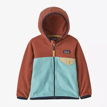 Флисовая куртка Baby Micro D Snap-T Patagonia, цвет Skiff Blue