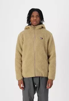 Флисовая куртка BADGE ZIP TRU UNISEX Tommy Jeans, бежевый