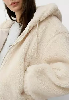 Флисовая куртка Bershka, бежевый