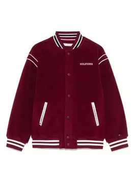 Флисовая куртка-бомбер Tommy Hilfiger Junior, красный