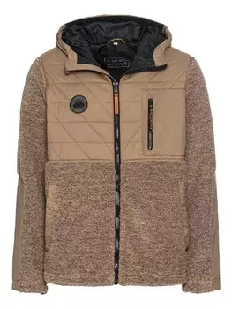 Флисовая куртка Camel Active im Materialmix, коричневый