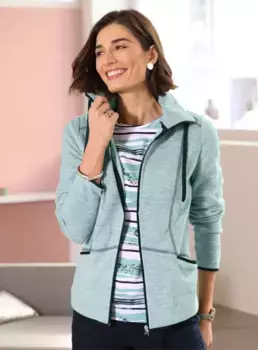 Флисовая куртка Classic Basics, цвет Salbei-Meliert