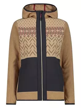 Флисовая куртка CMP Fleecejacke, цвет Beige/Schwarz