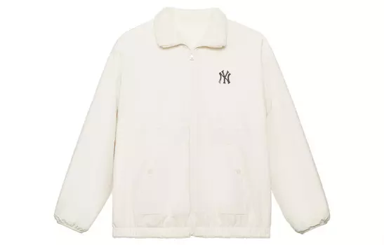 Флисовая куртка College Style Series, унисекс, кремового цвета Mlb