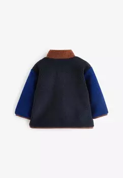 Флисовая куртка COLOURBLOCK THROUGH REGULAR FIT Next, синий