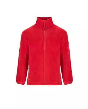 Флисовая куртка для мальчика с высоким воротником на подкладке и усиленными швами ROLY, красный