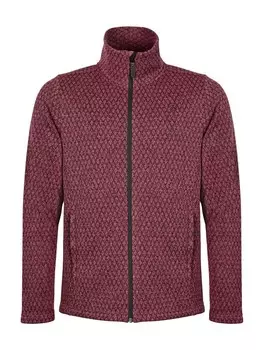 Флисовая куртка elkline, цвет darkredmelange