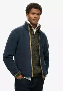 Флисовая куртка ESTATE FULL ZIP Superdry, синий