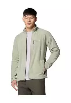 Флисовая куртка "fast trek ii" воротник-стойка нагрудный карман Columbia, цвет 355 safari