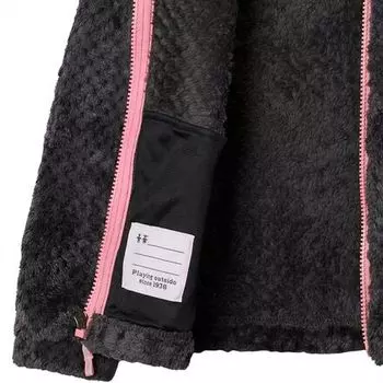 Флисовая куртка Fire Side Sherpa Hybrid с молнией во всю длину — для девочек Columbia, цвет Shark2