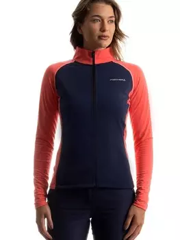 Флисовая куртка Fischer Fleecejacke, цвет Dunkelblau/Rot