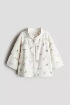 Флисовая куртка H&M, белый
